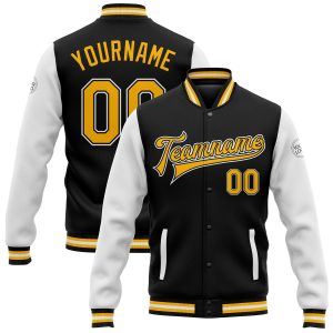 Customizable Full-Snap Varsity Jacket