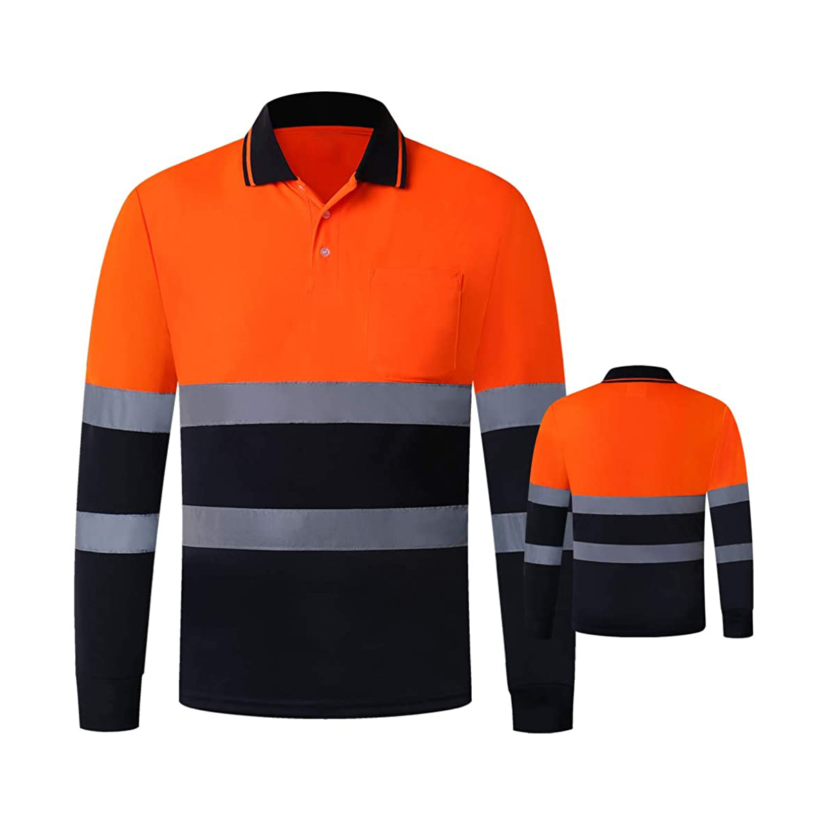 LIWS-3112.jpg Long Sleeve Work Polo Shirt - Image 1